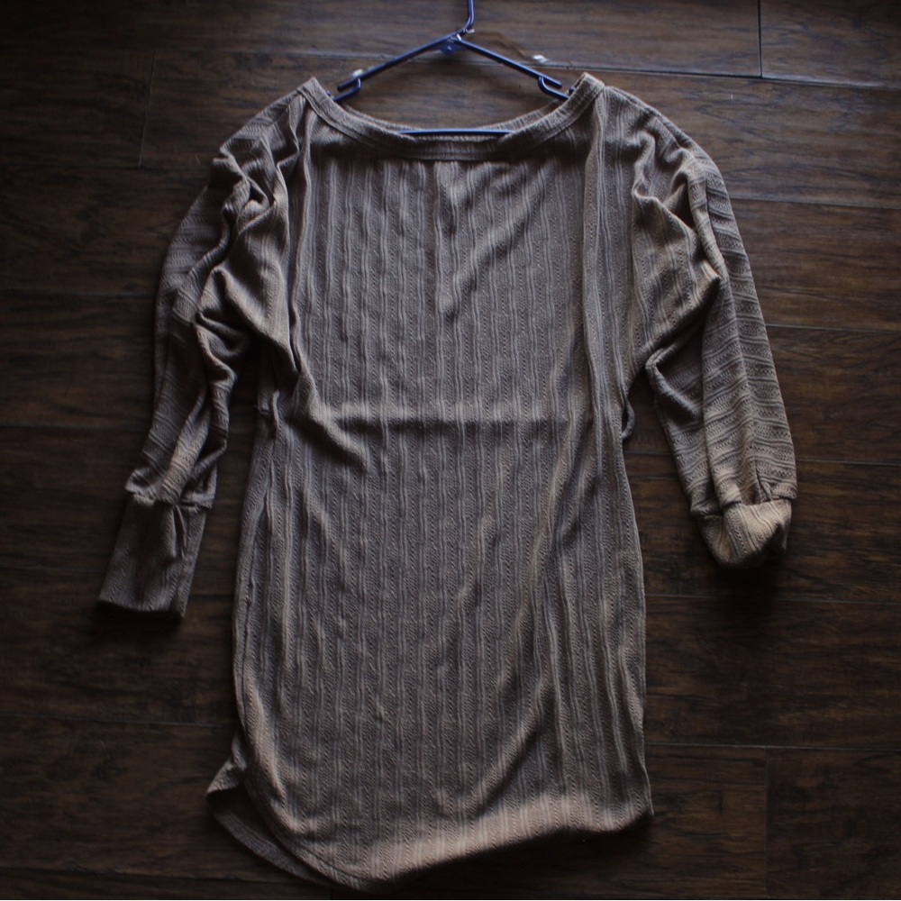 bijou apparel tan dress